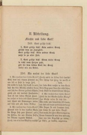 II. Abteilung