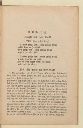 II. Abteilung