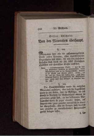 Von den Mineralien überhaupt.