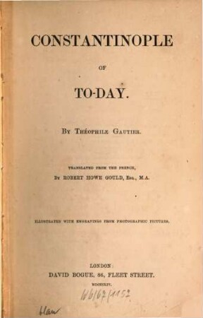 Constantinople of to-day : illustrated with engravings from photographic pictures