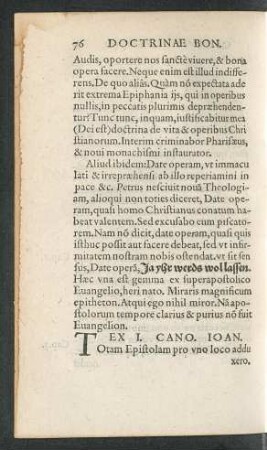 Ex I. Cano. Ioan.