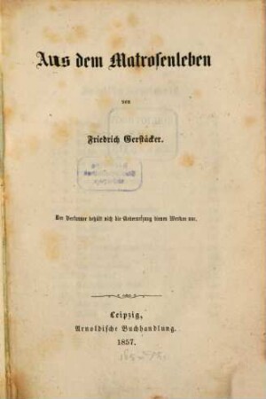 Aus dem Matrosenleben
