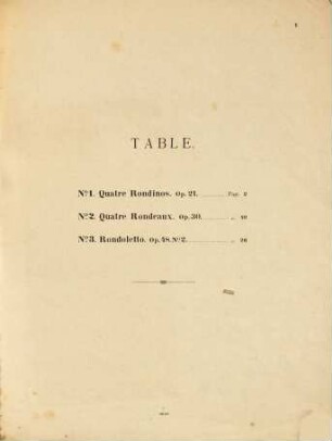 Compositions célèbres pour piano, 1. Rondeaux