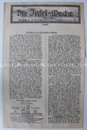 Lagerzeitung aus einem französischen Kriegsgefangenen-Lager