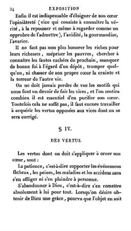 § IV. Des vertus.