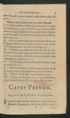 Caput Primum - Decimum.