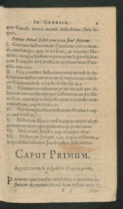 Caput Primum - Decimum.