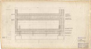 Schneider - Esleben, Paul; Düsseldorf, Berger Allee 25; Mannesmann-Hochhaus, Konzernzentrale der Mannesmann AG, Erweiterung - Pförtnertisch (Schnitt)