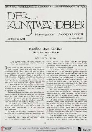 2: Künstler über Künstler : Gedanken über Renoir$nElektronische Ressource