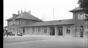 Bad Mergentheim Empfangsgebäude Bahnhofsvorplatz
