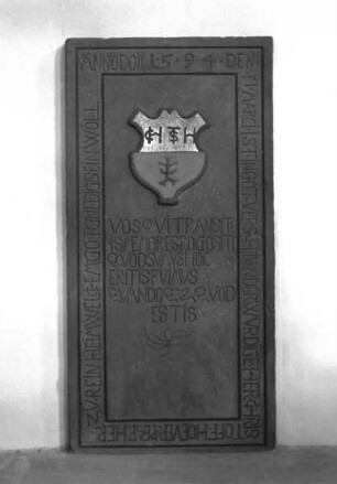 Grabstein für Christoff Hoever, Pfarrer in Reinheim