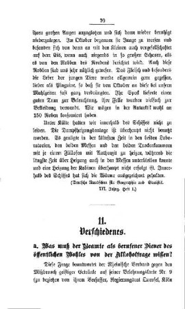 Verschiedenes