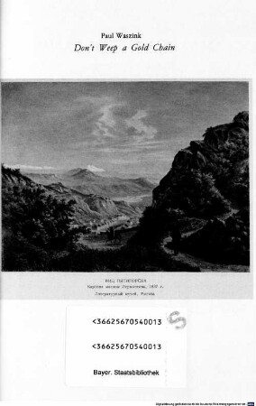 Don't weep a gold chain : observations on primary and secondary systems in Russian classical and romantic art and literature