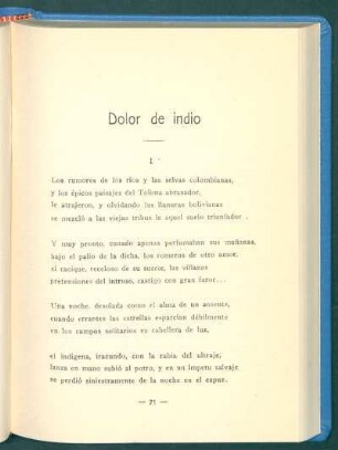 Dolor de indio