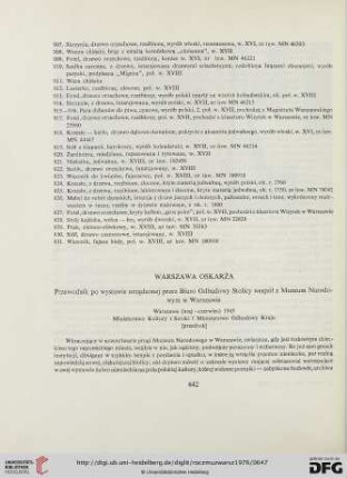 20: Warszawa oskarża : Przewodnik po wystawie urządzonej przez Biuro Odbudowy Stolicy wespół z Muzeum Narodowym w Warszawie : Warszawie (maj-czerwiec) 1945 (przedruk)