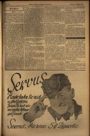 Zweite Ausgabe vom Freitag, den 15. März 1929.