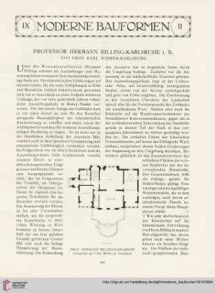 9: Professor Hermann Billing - Karlsruhe i. B.
