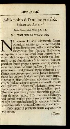 Adsis nobis o Domine gratia & Spiritu tuo Amen! Prior Locus ...