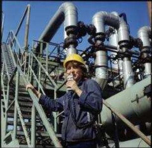 Einsatz von Mobilfunktechnik aus dem Funkwerk Köpenick im PCK Schwedt/Oder