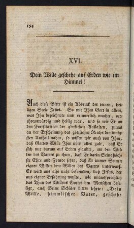 194-206, XVI. Dein Wille geschehe auf Erden wie im Himmel!