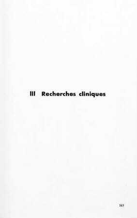 163-210, Recherches cliniques