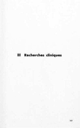 163-210, Recherches cliniques