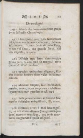 Chronologia