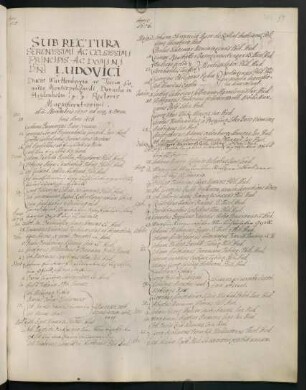 Winterhalbjahr 1675/1676. Rektorat Ludwig Herzog von Württemberg (Prorektor: Johann(es) Grave/Gravius)