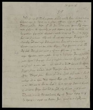 Nr. 31: Brief von Karl Otfried Müller an August Böckh, Göttingen, 28.4.1826