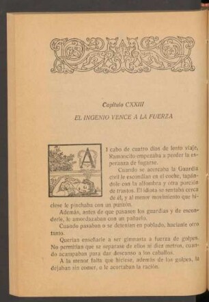 Capítulo CXXIII - El ingenio vence a la fuerza