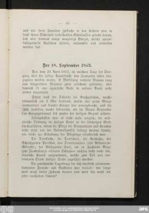 Der 18. September 1813.