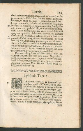 Epistola Tertia.