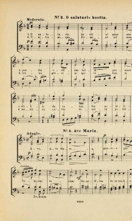 6 leicht ausführbare Motette : für Sopran, Alt, Tenor u. Bass mit beliebiger Orgelbegl. ; op. 6