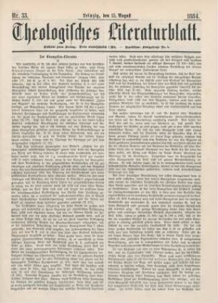 257-259 Zur Evangelien-Literatur