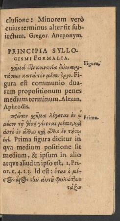 Principia Syllogismi Formalia.