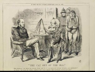 "The cat out of the bag"