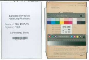 Entnazifizierung Bruno Landsberg , geb. 06.12.1895 (Postsekretaer)