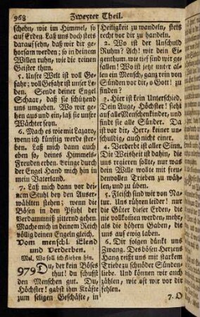 968-978, Vom menschl. Elend und Verderben; ... (979 - 990)