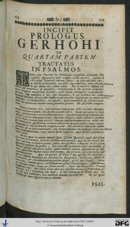 Tractatus In Psalmos Pars Quarta.