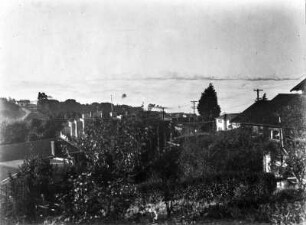 Bay of San Francisco im Nebel : Blick über Berkeley in die Bay of San Francisco im Nebel