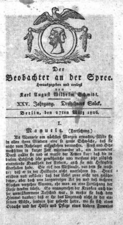13. Stueck, 27. Maerz 1826