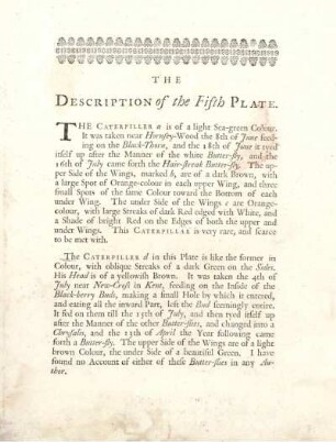The Description of the Fifth Plate