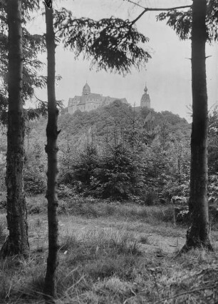 Rochsburg, Schloss : Rochsburg. Blick zum Schloss