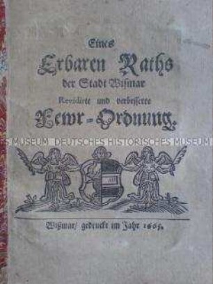 Feuerordnung der Stadt Wismar