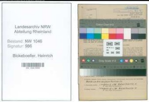 Entnazifizierung Heinrich Bickeboeller , geb. 09.07.1914 ()