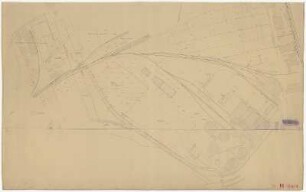 [Lageplan Kraftwerk m. Leitung v. 6 kV-Schalthaus nach Elektrochemische Gesellschaft m.b.H. Hirschfelde]