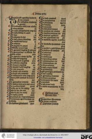 Incipit liber secundus de rerum creatione.