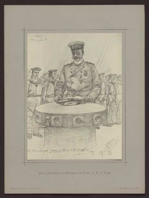 Der Lieutenant als Pfarrer an Bord S. M. S. Niobe.