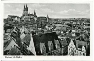 Meißen. Blick vom Kirchturm auf die Altstadt