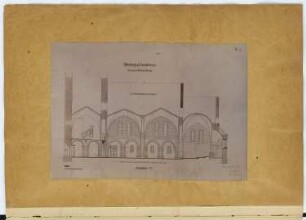Kirche, Altenkrempe: Längsschnitt CD (aus: Skizzen- und Fotoalbum 9)